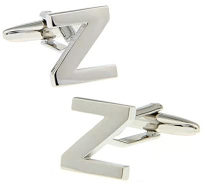 Stfery Brautvater Manschettenknöpfe, Manschettenknöpfe Buchstabe Silber Versilbert Cufflinks Buchstabe Z Schmuck Geschenk