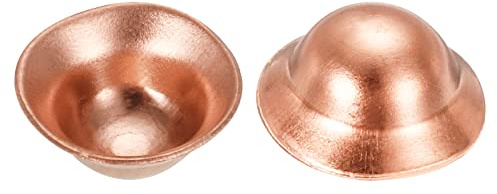 sourcing map Kupfer Endkappe Steckeranschluss Dichtung für 3/8 Schlagmuttern Pack von 20
