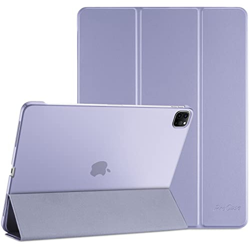 ProCase Hülle für iPad Pro 11 Zoll 2022/2021/2020 (4/3/2 Generation), Dreifach Falt Klapp Schutzhülle, Ultra Dünn Leicht Ständer Schale Smart Case Cover -Lila