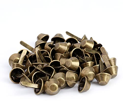 50 Stück Handtaschen-Kegel, Spitze Lederjacken-Nieten, Kleine Nieten für Kleidung, Füße, Nagelkopf-Nieten, Spikes, Leder-Bastelbedarf (10mm)