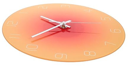 Garneck 12 Zoll Gradienten Wanduhr Aus Gehärtetem Glas Batteriebetrieben Geräuschlos Moderne Uhr Für Wohnzimmer Schlafzimmer Büro Dekoration