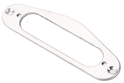 Didiseaon Anneau de Humbucker en Métal Argenté pour Micro Single Coil Finition Soignée, Cadre de Micro pour Guitare Électrique Style St, Pièces DIY pour Guitaristes
