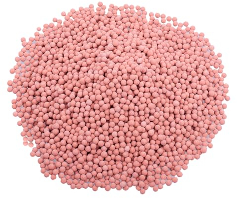 OULLYY 1.9 Lb Clay Pebbles Rocks, 3-4mm Gardening Ceramsite, Orchid Hydroponic Grow Media, Ceramsite Balls Horticultural Plant Top-Dressing Decorative Clay Rock for Aquaponics, Cultivation