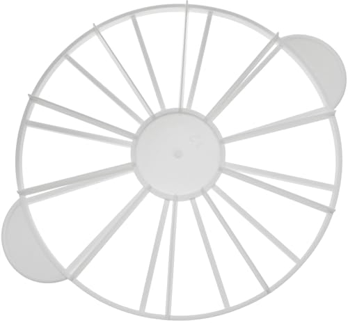 AYLIFU Cake Portion Marker Cheesecake Cutter 10/12 Slices Double Sided Cake Cutter Slicer with Handle for Pastry Baking (White, 26.8cm/10.6in Diameter)