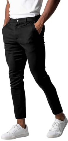 Pantaloni Snellenti Antipiega Larghi Pantaloni da Lavoro Uomo Leggeri Pantaloni Uomo da Motociclista con Protezioni Pantaloni Tuta Uomo Leggeri Cotone Pantaloni da Uomo Moto di Jeans