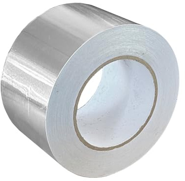 Kortpack - Aluminiumband 75mm x 50mtr - 1 Rolle pro Packung - Kräftige Befestigung