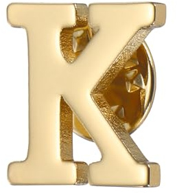 PATIKIL Brief Anstecknadeln Anfangsbuchstabe Buchstabe K Goldton | Kragen Anstecknadeln Buchstabe Broschen Anstecknadeln, Für Frauen Männer Hemd Kleid Anzüge Mantel Kragen, Buchstabe K