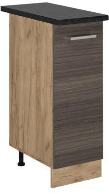 Vicco Apothekerschrank R-Line, Medizinschrank für die Küche, Edelgrau, 30 cm, AP Anthrazit