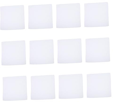 GALPADA 12pezzi Fazzoletti Di Cotone Bianco Fazzoletti Puri Per Disegno e Dipingere Di Cotone Durevoli e Sicuri Per Usi Multipli