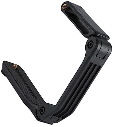 Tofficu Stabilizzatore per Fotocamera Multiuso in Nylon Pa66 e Fibra di Vetro Impugnatura a Forma di U e Vite Standard 1/4 per Riprese a Bassa Angolazione e Supporto Smartphone