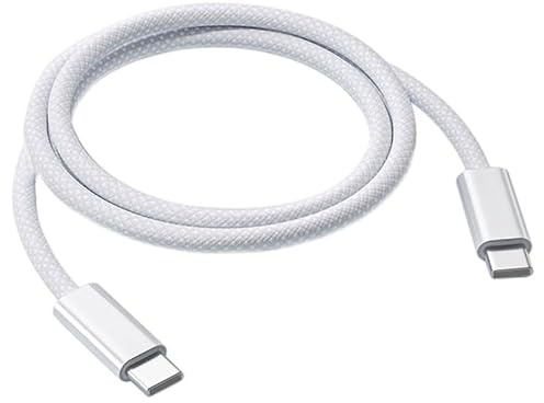 0,5m IPhone Ladekabel USB C auf USB C Kabel Kurz Schnellladekabel für IPhone 17 Air/16 Pro Max/15 Plus/17E/16E,Handyladekabel Datenkabel Type C für iPad Pro 10/11th,Google Pixel 10/9/8, Samsung Galaxy