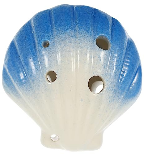 Yardwe 6löcher Keramik Cartoon-shell-design Musikinstrument Für Anfänger Tragbares Blasinstrument Mit Wunderbarem Klang Für Drinnen Und Draußen