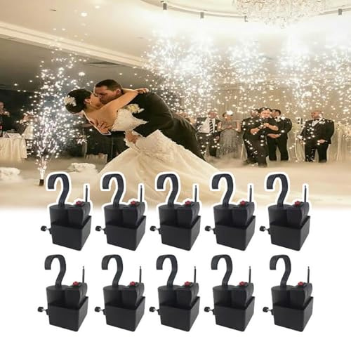 Máquina Aérea De Chispa Fría,Controlador De Fuegos Artificiales Con Rociado Descendente,Con 10 Receptores,Altura De Rociado De 1-5M,Efecto Cascada De Fuegos Artificiales,Para Bodas,Conciertos