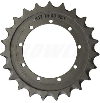 Tendparts Pignon d'entraînement 23 dents 9 trous de boulon 04710-00600 compatible avec mini pelle Takeuchi TB 135 TB135 TB138FR
