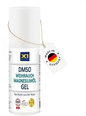 DMSO Gel mit Weihrauch & Magnesiumchlorid – ca. 60% DMSO 99,9% Reinheit – mit strukturiertem Wasser & Xanthan – ohne Zusätze – 50ml HDPE Tube mit Dosierpumpe