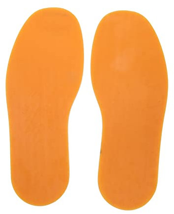 RiToEasysports 12.7x4.9in Facile da Tagliare le Suole Complete per la Riparazione delle Scarpe, la Riduzione del Rumore, 1 Paio per attività Interne Ed Esterne, Giallo (YELLOW)