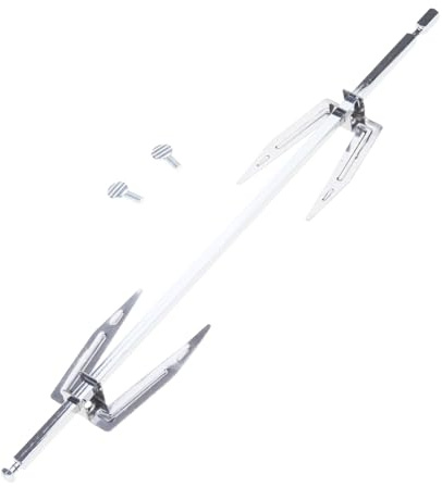 LUJIAXI Griglia in acciaio inox per girarrosto, forchette, carne, spiedo, barbecue, rotisserie, per barbecue all'aperto