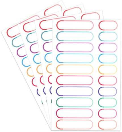 64 Pcs Labels for Kids Stuff Daycare, Self-Laminating Write-on Tag Stickers, Waterproof Baby Bottle Labels for School & Home, Assorted Colors