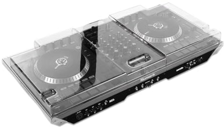 Decksaver Cover for Numark NS7 MK1 & MK2 - Super-Durable Polycarbonate Protective lid in Smoked Clear Colour, Made in The UK - The DJs' Choice for Unbeatable Protection