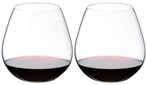 RIEDEL Rotweinglas-Set, 2-teilig, Für Rotweine wie Pinot Noir und Nebbiolo, 690 ml, Kristallglas, O Wine Tumbler, 0414/07