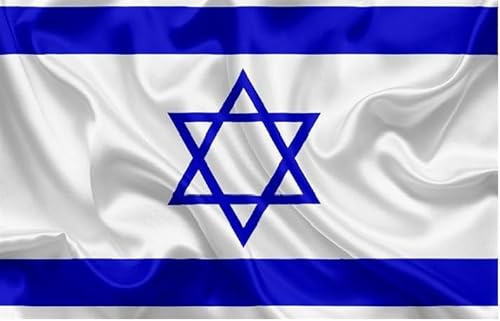 .Durabol Drapeau de d'Israel 150 x 90 cm Satin Double Piqué
