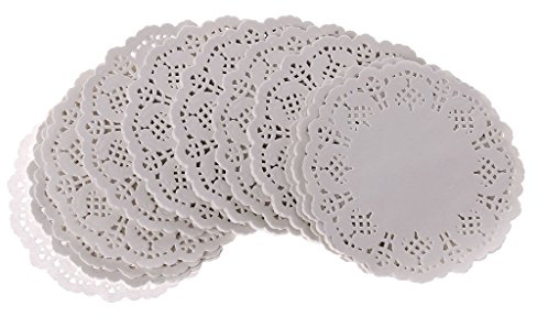 SimpleLife 200 pièce Ronde Dentelle Papier Tapis sous-Verres Placemats Événements De Mariage Party Table Cadeau 8.9CM