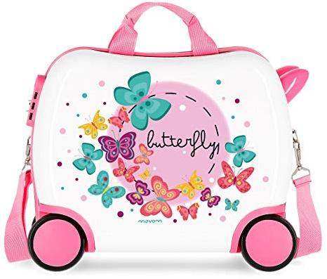 Movom Happy Time Valigia per bambini 41 centimeters, 25 L, Multicolore (Butterfly)