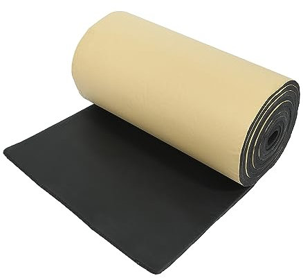 sourcing map 10mm Isolant Thermique Voiture Moteur Capot Insonorisant Phonique Porte Coffre 100x50cm