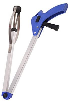 Allayu Herramienta de Recogida de Basura, colector Extensible, Pinza Plegable Larga de Aluminio, hogar, jardín, Mercado, Parque, saneamiento de Punto escénico