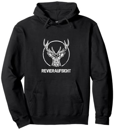 Hirsch Geweih Jäger Wandern Geschenk Hirschmotiv Revier Pullover Hoodie