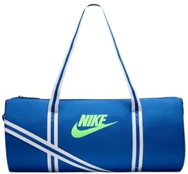 NIKE Heritage Sporttasche Unisex Retro/Vintage, Doppelgriffe und verstellbarer Schultergurt, Einheitsgröße, 30 l, Königsblau (DB0492-480)