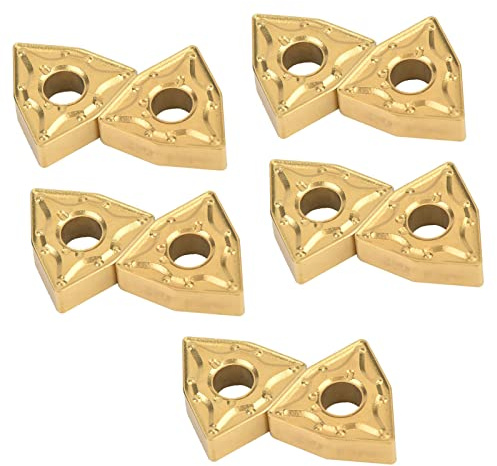 10 Piezas WN 432/WN 0804 Cuchillas de Carburo CNC de Precisión para Herramientas de Torneado de torno: Revestimiento de Alta Densidad, Construcción de Acero Inoxidable,