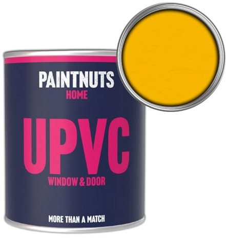 Paintnuts UPVC Window & Door Paint - RAL-1021 - COLZA YELLOW Satin 500ml Tin