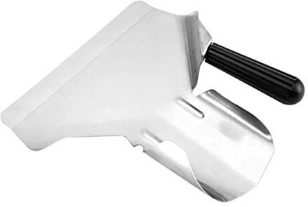 Alipis Pala para Papas Fritas de Acero Inoxidable 22.6 X 20.5 CM Ligera y Ergonómica para Uso en Hogar y Tiendas