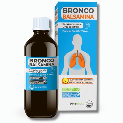 Sciroppo Tosse Secca e Grassa Mal di Gola Trattamento Naturale Propoli Malva Papavero Vitamine Fluidificante Tosse Grassa Emolliente e Sedativo Per Adulti e Bambini 200ml Bronco Balsamina Agips