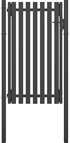 Willood Gartentor Stahl 1x2,25 m Anthrazit