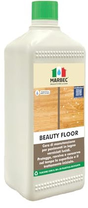 MARBEC BEAUTY FLOOR 1LT Cera lucida di manutenzione e portezione per pavimenti in legno verniciati