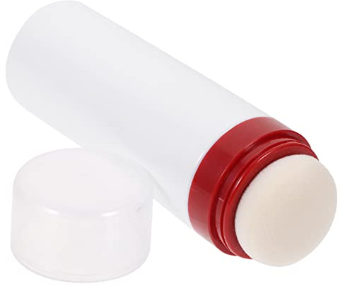 Generisch 2St Puderquaste puder dose Babypuder-Box Vorratsflasche für Säuglingspulver Flaschen Zinn behälter puder puff Babypuderflasche Vorratsflasche für Pulver Plastik Weiß