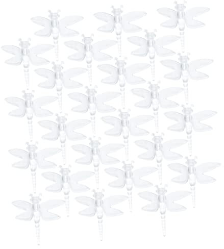 OSALADI 50pcs Soft Dragonfly Led String Light Pendants Solar Powered Decorative Garden Hanging Ornaments for Outdoor Party Home Festival