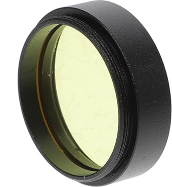 Filtro Lunar Telescopio 1, 25 Pulgadas Aleación de Aluminio Amarillo | Observación Astronómica Luna, Diseño Ultrafino Menor Viñeteo y Mayor Contraste, para Principiantes