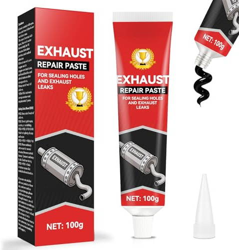 Nayrmaer Sellador de escape100g, Pasta de Escape Resistente al Calor, Pasta de reparación de Escapes para silenciadores de automóviles, Tubos de Escape, convertidores catalíticos, etc.