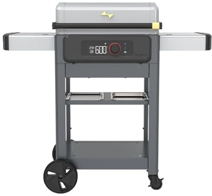 Current® Model G Griddle, Smart Electric Outdoor Flat Top BBQ Grill with 200°F to 600°F Range for Searing & Roasting, Digital Precision, Apartment-Friendly & Weather-Resistant, Moon Dust