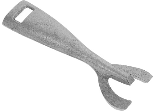 Milisten Pinza per Barbecue in Ferro Design Clip Unico e Manico Antiscivolo Argento, per Barbecue e Teppanyaki, Resistente e Facile da Usare