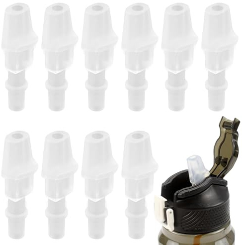 MNYXIS 10 Pezzi Beccuccio in Silicone per Borraccia Ricambio, Tappo Borraccia Ricambio per Borracce Termiche e Sportive, Valvola a Morso per Cannuccia, Ricambi Borraccia Acqua