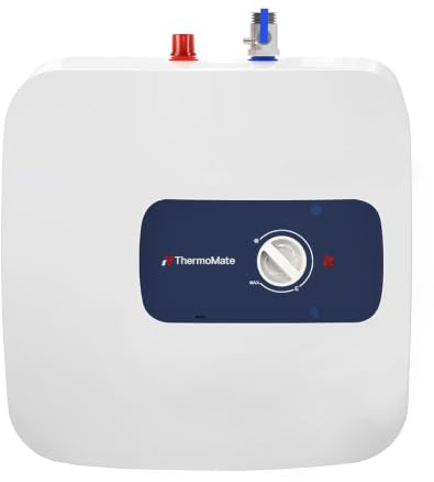 ThermoMate Scaldabagno Elettrico 30 Litri, 2000W, Sottolavello | Elettrico Boiler Compatto e poco ingombrante, Risparmio, Con spina a 230V, plug e giocare