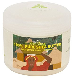 Burro di karitè organico e grezzo, per il trattamento di pelli sensibili e secche, ideale per idratare la pelle dei bebè e per il trattamento di eczema, psoriasi e pelli danneggiate