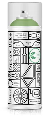 SPRAY.BIKE Fahrrad Lackspray - khakigrün Matt (LONDON- Royal Oak) in 400 ml Spraydose - KEINE GRUNDIERUNG notwendig - Fahrrad Lack, Sprühlack, Acryllack, Lack Spray