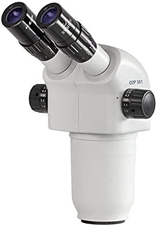Stereomikroskop-Kopf [Kern OZP 551] für Mikroskopserie OZP-5, Tubus: Binokular, Okular: HSWF 10x Ø23 mm, Objektiv: 0,6x - 5,5x
