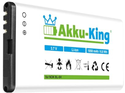 Akku-King Akku kompatibel mit Nokia BL-5H - Li-Ion 1800mAh - für Lumia 630, 630 Dual SIM, 635, 636, 638