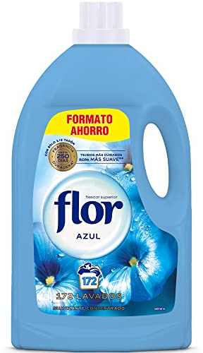 Flor - Suavizante para la ropa concentrado, aroma azul - 172 dosis